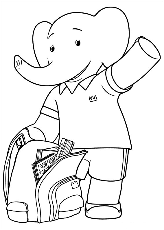 kolorowanki-babar-1